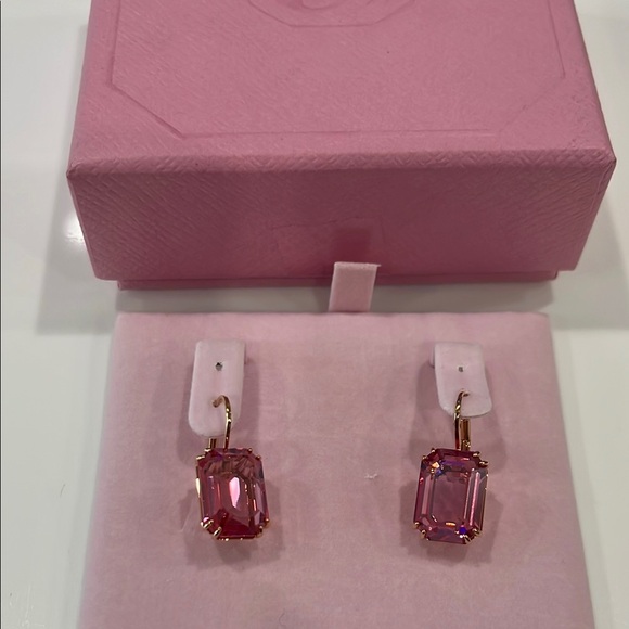 Swarovski Jewelry - SWAROVSKI Millenia drop earrings Octagon cut, Pink, Rose gold-tone plated NEW